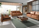 Sillón piel marrón en ambiente decorado (2)