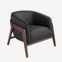 Sillón piel negro - Sillón - El Workshop-