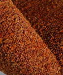 SILLÓN RONDA oranje in polyester warmte en retro-moderne stijl