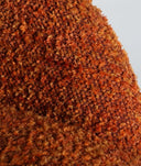 SILLÓN RONDA oranje in polyester warmte en retro-moderne stijl