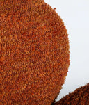 SILLÓN RONDA oranje in polyester warmte en retro-moderne stijl