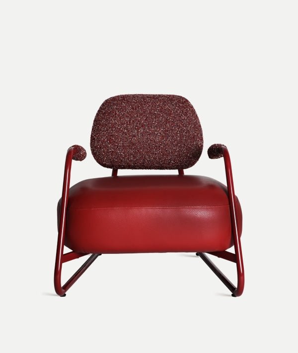 SILLÓN TANKAH rojo con acabado mate estilo bohemio con toque moderno - Sillones - El Workshop - hierro