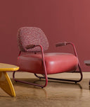 SILLÓN TANKAH rojo con acabado mate estilo bohemio con toque moderno - Sillones - El Workshop - hierro