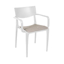 Sillón polipropileno blanco