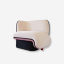 sillon tapizado tela boucle y pana moderno