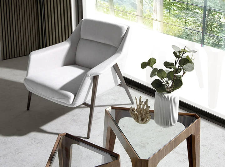 Sillón tela blanco - Sillón - El Workshop - 78x79x61cm