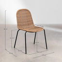 Silla acero natural