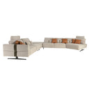 Sofá chaise longue relax modular derecho tela arena, foto de producto (3)