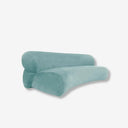 sofa curvo tapizado dovain studio moderno