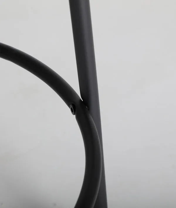 Taburete BREVILLE tapizado en blanco roto, estilo chic