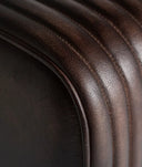 GLADYS poef van bruin leer