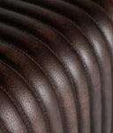 GLADYS poef van bruin leer