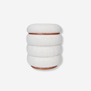 taburete ottoman tapizado boucle moderno