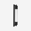 Lámpara Thari de Pared en negro mate y vidrio blanco opal