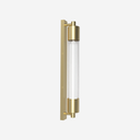 Lámpara Thari de Pared en dorado y vidrio blanco opal