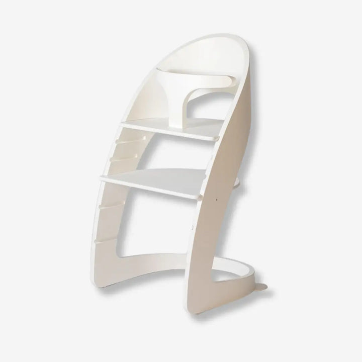 trona para niños silla alta de comedor de madera lacada
