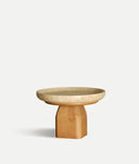 Bandeja VIDEIX de mármol y madera de abedul marrón natural - Accesorio - El Workshop - madera de abedul