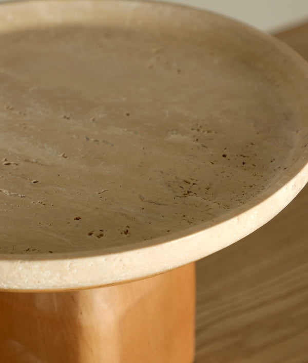 Bandeja VIDEIX de mármol y madera