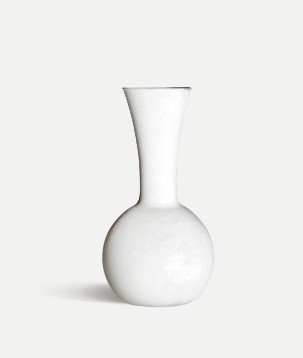 Jarrón JANEA con acabado en vidrio color blanco - Jarrones y centros - El Workshop - vidrio