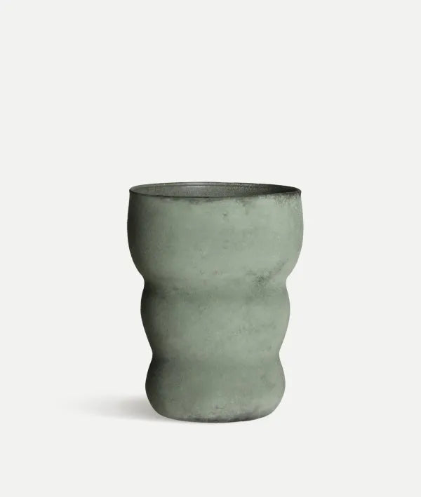 JEDA vaas van elegant groen glas