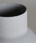 LALY vaas, wit gebroken glas