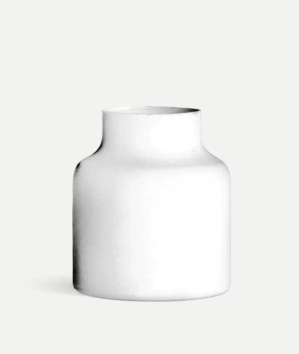Jarrón NAGORE en vidrio de tono blanco - Jarrones y centros - El Workshop - vidrio