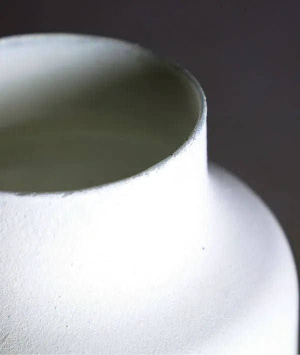 Jarrón NAGORE en vidrio de tono blanco - Jarrones y centros - El Workshop - vidrio