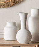 NAGORE vaas in wit glas