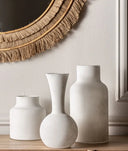 NAGORE vaas in wit glas