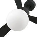 ventilador de techo con luz de acero y cristal ø132 cm 20 w 2700 k 3 palas, vista 7