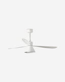 ventilador de techo con luz de acero y metacrilato ø132 cm 20 w cct seleccionable 3 palas, vista 2