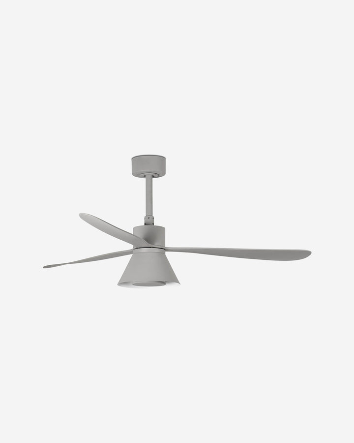 ventilador de techo con luz de acero y metacrilato ø132 cm 20 w cct seleccionable 3 palas, vista 3
