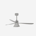 ventilador de techo con luz de acero y metacrilato ø132 cm 20 w cct seleccionable 3 palas, vista 3