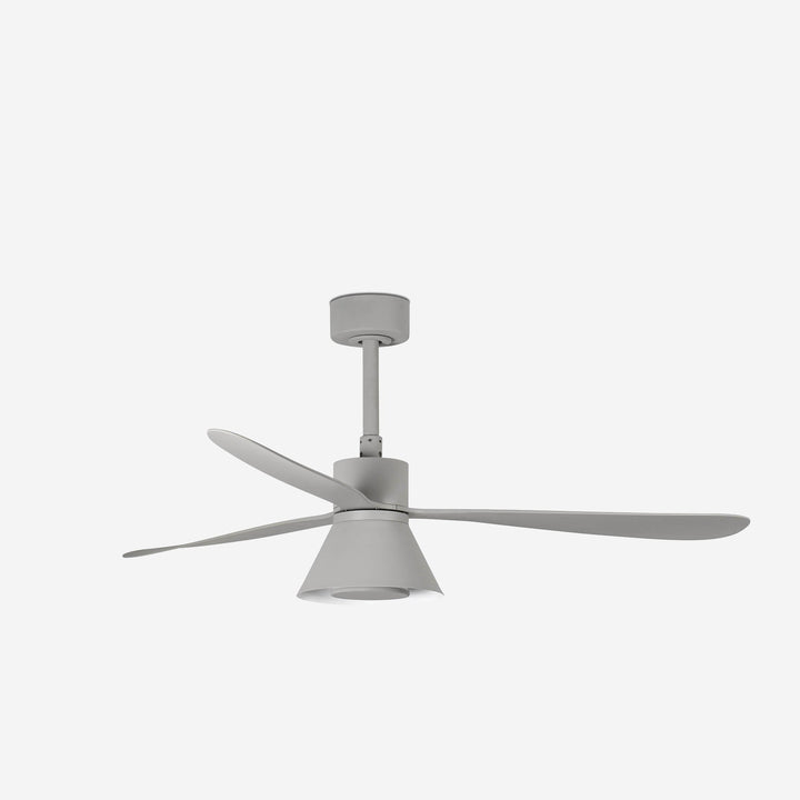 ventilador de techo con luz de acero y metacrilato ø132 cm 20 w cct seleccionable 3 palas, vista 3