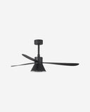 ventilador de techo con luz de acero y metacrilato ø132 cm 20 w cct seleccionable 3 palas, vista 4
