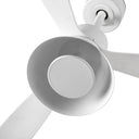 ventilador de techo con luz de acero y metacrilato ø132 cm 20 w cct seleccionable 3 palas, vista 5