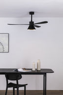 ventilador de techo con luz de acero y metacrilato ø132 cm 20 w cct seleccionable 3 palas, vista 11
