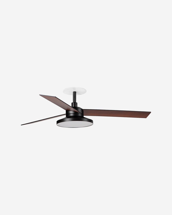 ventilador de techo con luz de aluminio ø106-132 cm