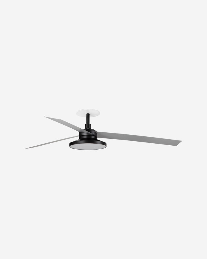 ventilador de techo con luz de aluminio ø106-160 cm alto 24 cm