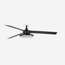 Ventilador de techo con luz de aluminio Ø106-160 cm alto 24 cm - Ventiladores de techo - El Workshop-Ø132 cm