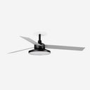 Ventilador de techo con luz de aluminio Ø106-160 cm alto 24 cm - Ventiladores de techo - El Workshop-Ø132 cm