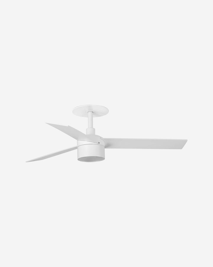 ventilador de techo con luz de aluminio y cristal ø106-132 cm, vista 2