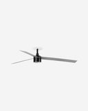ventilador de techo con luz de aluminio y cristal ø106-160 cm