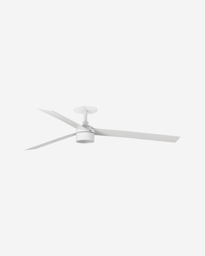 ventilador de techo con luz de aluminio y cristal ø106-160 cm, vista 2
