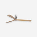 Ventilador de techo de acero y madera Ø132 cm - Ventiladores de techo - El Workshop-Acero y Madera níquel mate, palas madera de pino pino