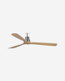 ventilador de techo de acero y madera ø132 cm
