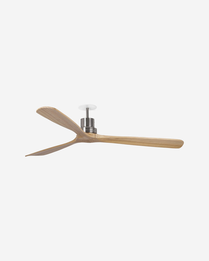 ventilador de techo de acero y madera ø132 cm