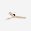 Ventilador de techo de acero y madera Ø132 cm - Ventiladores de techo - El Workshop-Acero y Madera marrón, palas madera de pino pino