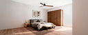 ventilador de techo de acero y madera ø132 cm, ambiente