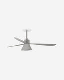 ventilador de techo empotrable con luz de acero y metacrilato ø132 cm 20 w cct seleccionable 3 palas, vista 2